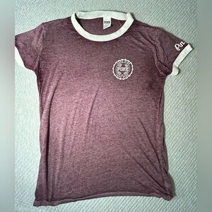 PINK Victoria’s Secret Ringer Tee Medium Love Pink Logo